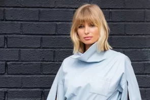Long bob with bangs: Hairstyle with the perfect intermediate length