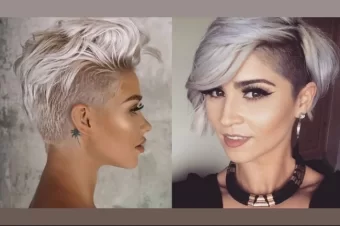 Female undercut party hairstyles