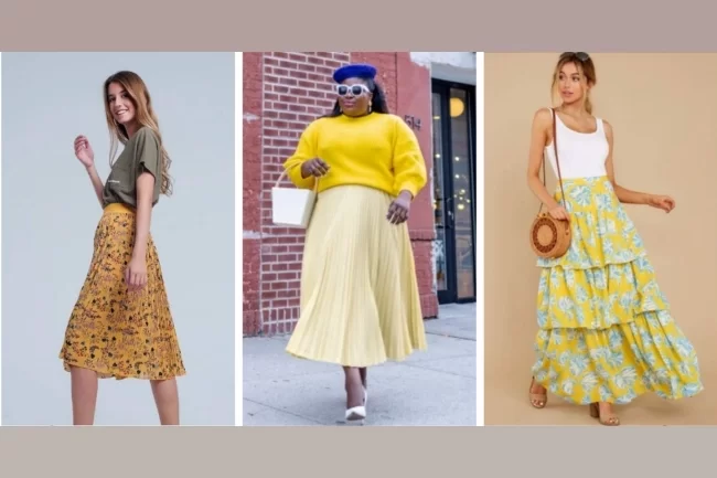 30 Yellow Skirt Outfits Ideas on How to Wear a Yellow Skirt