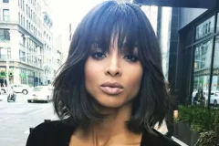 Hair: Fringed bob, this short bob with mini bangs is one of the sexiest cuts around