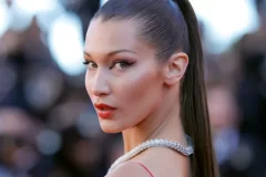 Bella Hadid Wears Orange Block Highlights With Dark Hair - Is That Really A Hairstyle Trend?