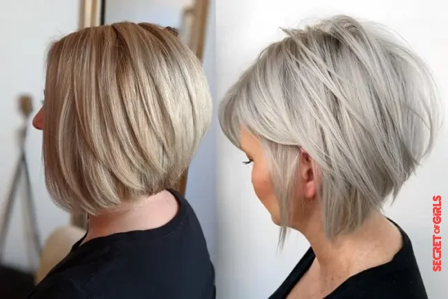 Stacked Bob - Layered bob with a short nape | Upbeat Hairstyles 2022 For Women Over 50