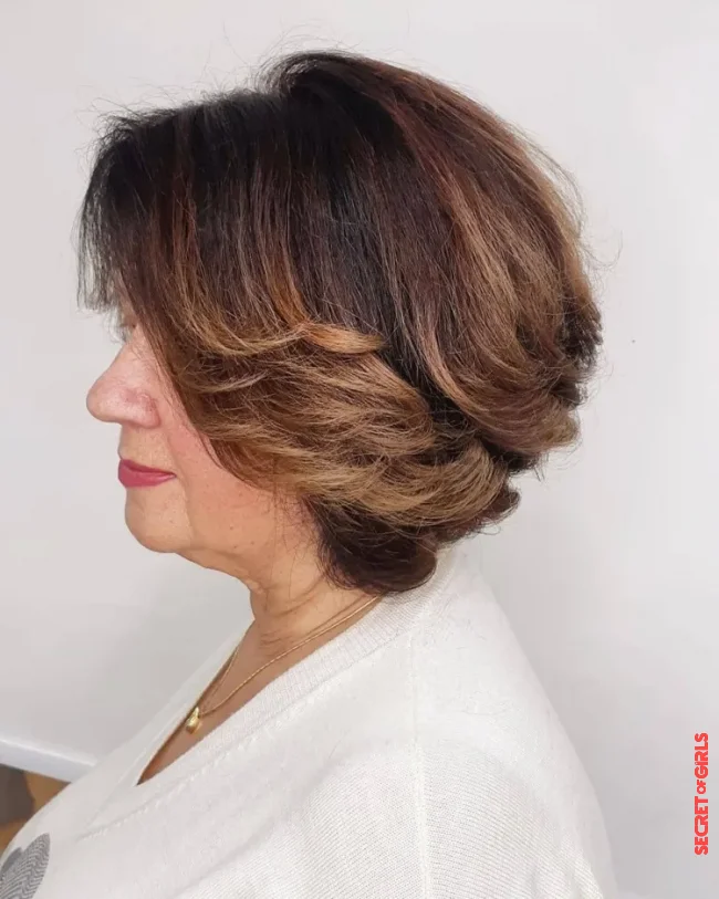 Stacked Bob - Layered bob with a short nape | Upbeat Hairstyles 2022 For Women Over 50