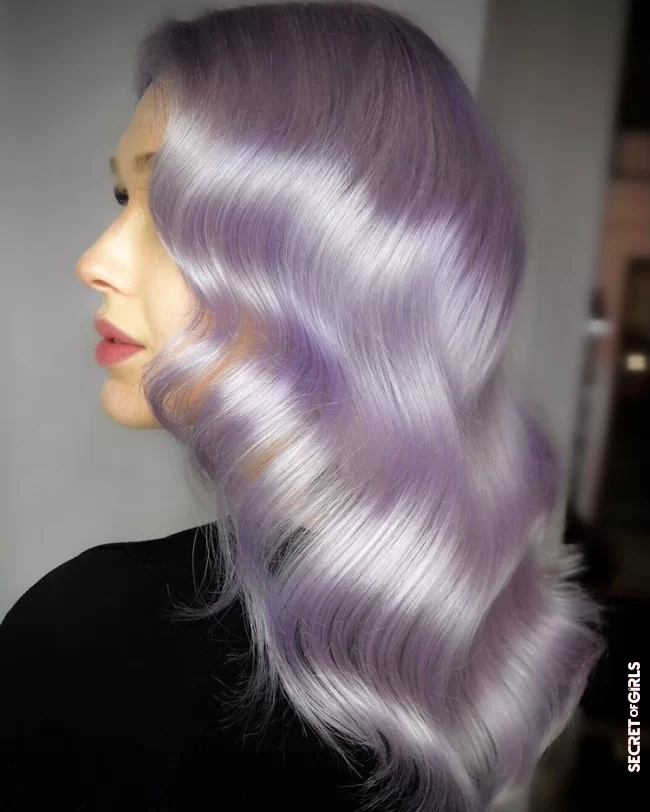 In: pastel purple - Out: eggplant | These hair colors are in and out for spring 2021