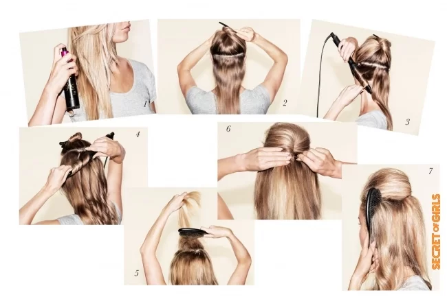 For a chic and sophisticated hairstyle in seven steps: | Three hairstyle ideas for the holidays!