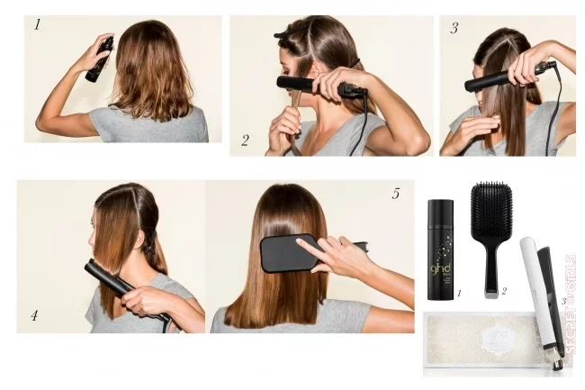 For a dream straightening in five steps: | Three hairstyle ideas for the holidays!