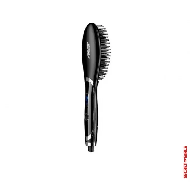 Smooth and silky hair: this is no problem with the &ldquo;Airbrush&rdquo; hair straightening brush. | Straight hair: This straightening brush is better than any straightening iron