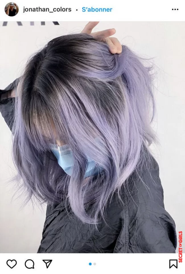 Lavender purple on a long square | Long Square Cut: How To Wear Pastel Colors On This Ultra Trendy Hairstyle?