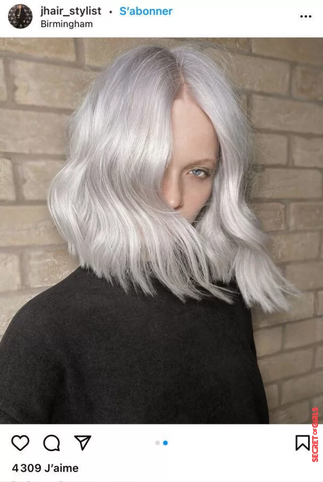 A platinum on a long square | Long Square Cut: How To Wear Pastel Colors On This Ultra Trendy Hairstyle?