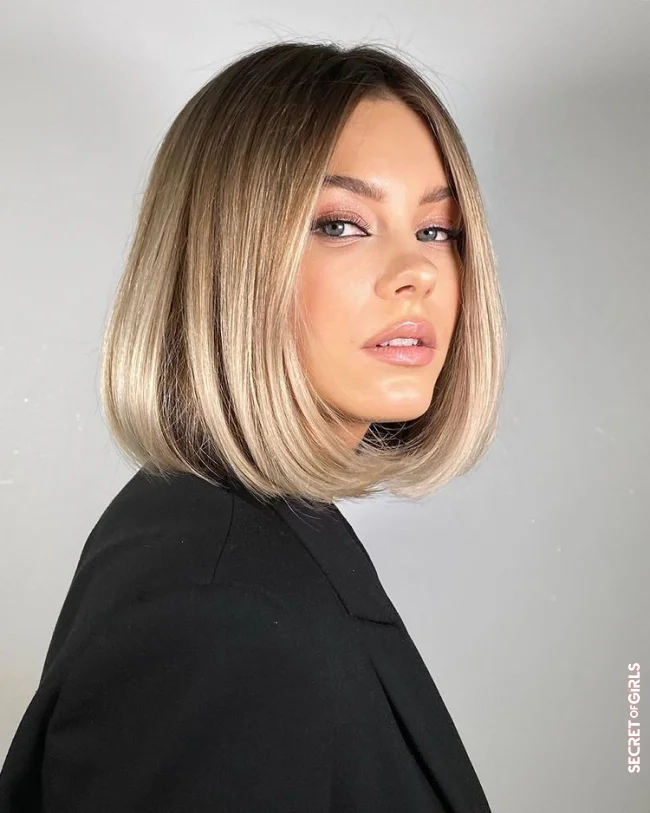 Liquid blonde bob | Blonde Bobs: 23 Most Beautiful Inspirations for Spring and Summer 2022