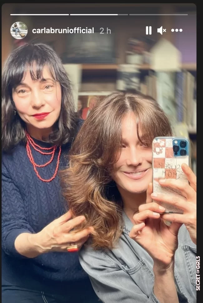 Carla Bruni Cut Her Hair: She Offers Herself A New Head And A Nice Brushing