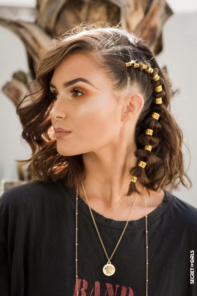 6. Hair rings | Most beautiful spring ideas for your hair