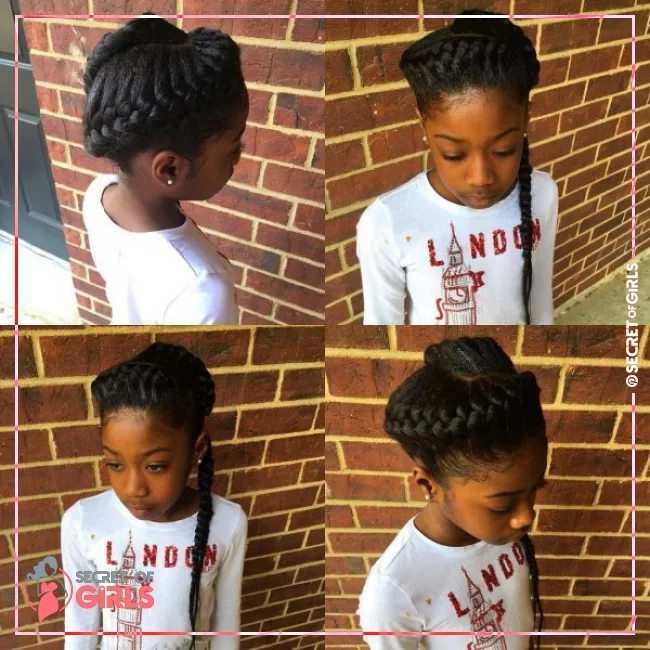 45. Twisted Crown | 170 Cutest Braided Hairstyles for Little Girls (2020 Trends)