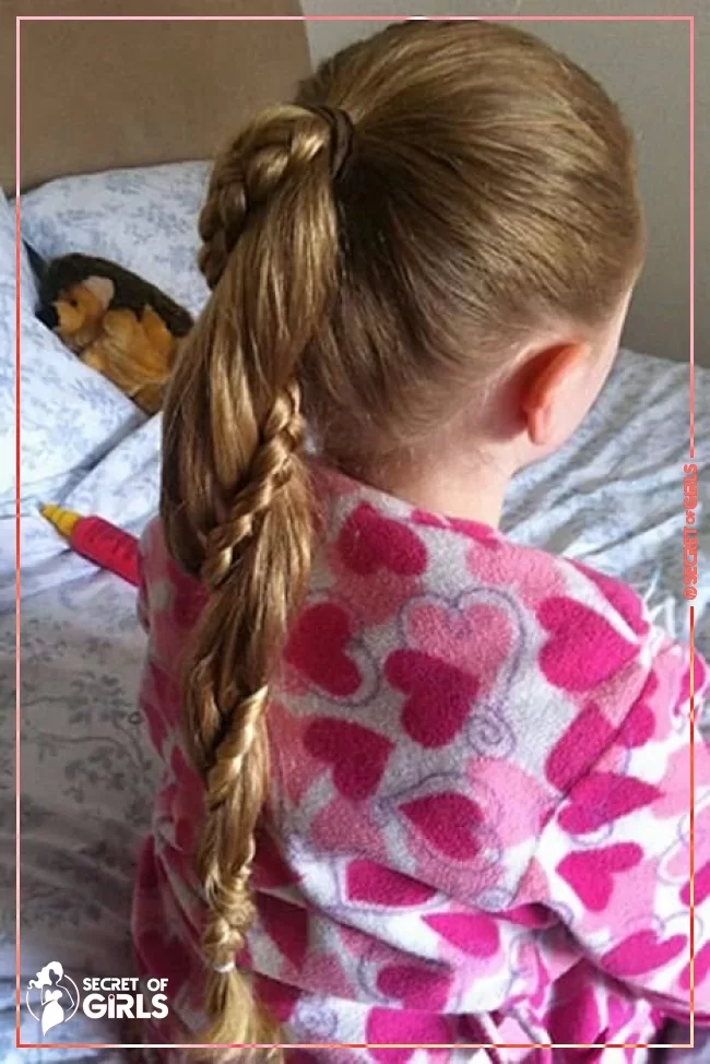 89.&nbsp;Kids Braided Ponytail | 170 Cutest Braided Hairstyles for Little Girls (2020 Trends)