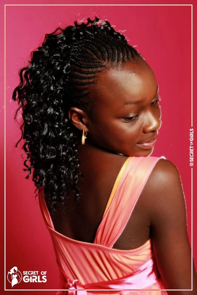 53. Flowing Curls | 170 Cutest Braided Hairstyles for Little Girls (2023 Trends)