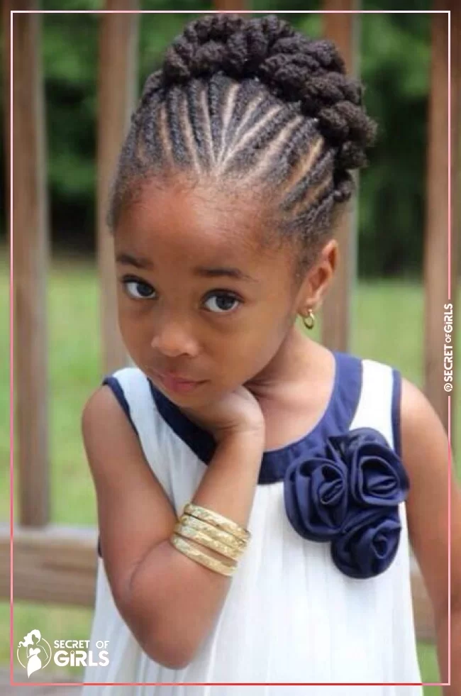 65.Twisted Top | 170 Cutest Braided Hairstyles for Little Girls (2020 Trends)