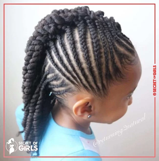 32. Kid&rsquo;s&nbsp; Mohawk Braids | 170 Cutest Braided Hairstyles for Little Girls (2020 Trends)