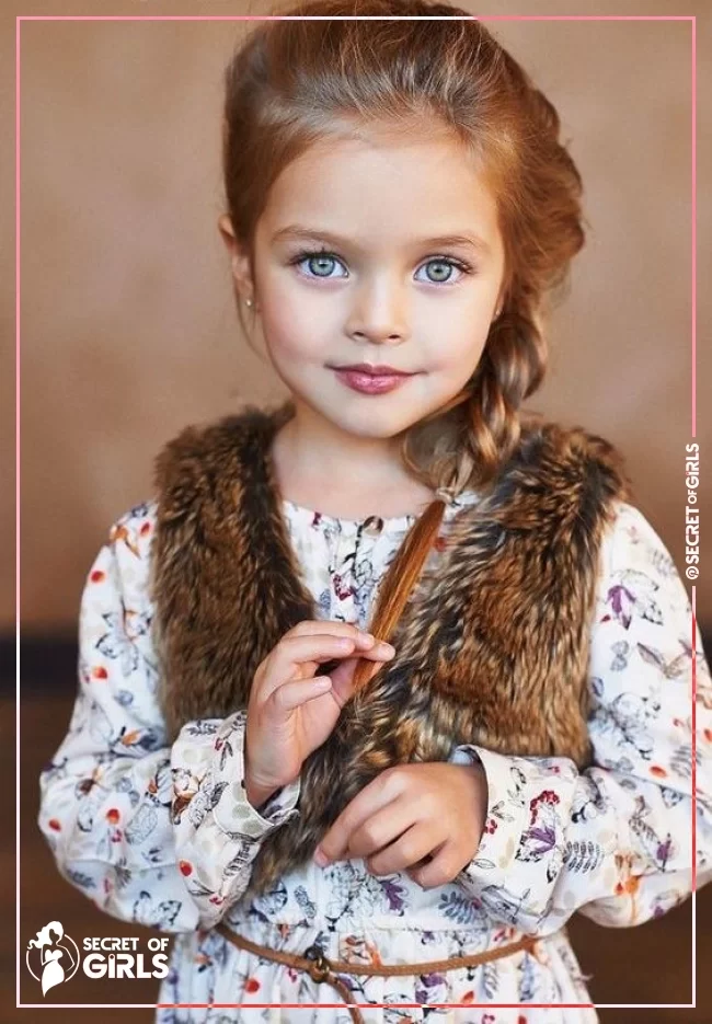 12.&nbsp;Side Braid&nbsp;for Little Girls | 170 Cutest Braided Hairstyles for Little Girls (2020 Trends)