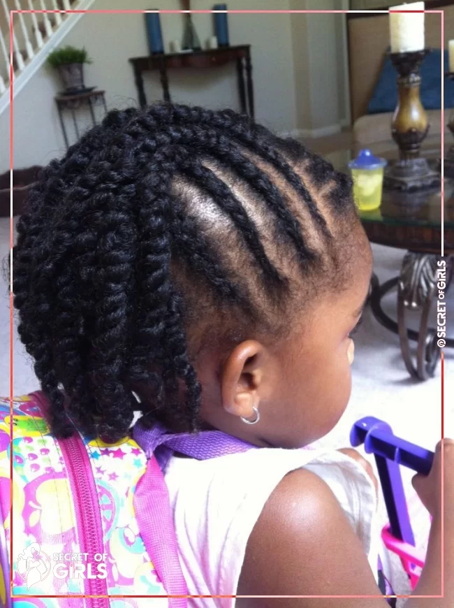 35. Baby&rsquo;s First Cornrows | 170 Cutest Braided Hairstyles for Little Girls (2020 Trends)