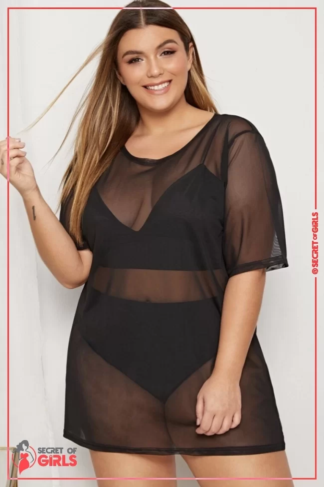 Plus Sheer Mesh Cover Up | 22 Cute Beach Outfit Ideas for Spring Break 2023