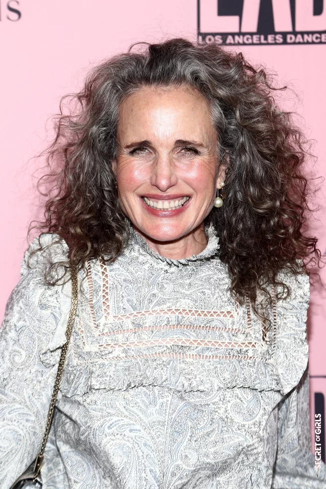 2021 | Gray Hair: At 64, Andie MacDowell is A Silver Mane Goddess