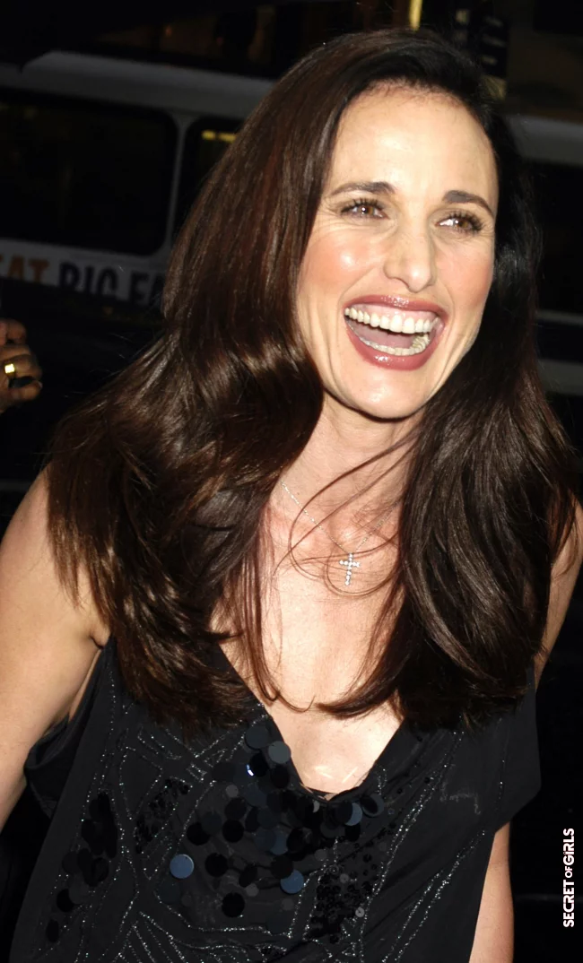 2003 | Gray Hair: At 64, Andie MacDowell is A Silver Mane Goddess