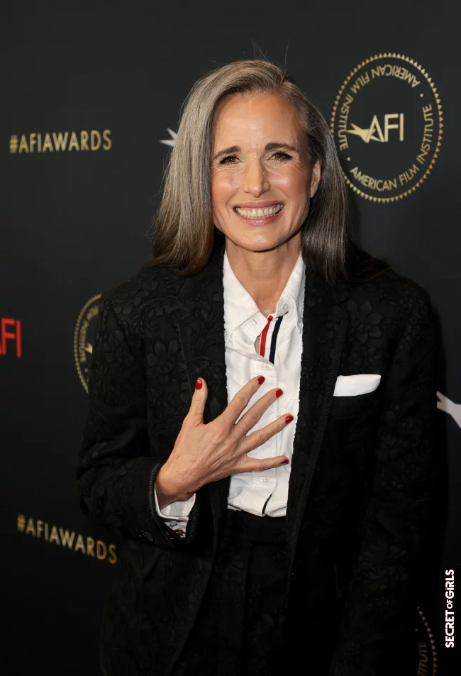 2022 | Gray Hair: At 64, Andie MacDowell is A Silver Mane Goddess