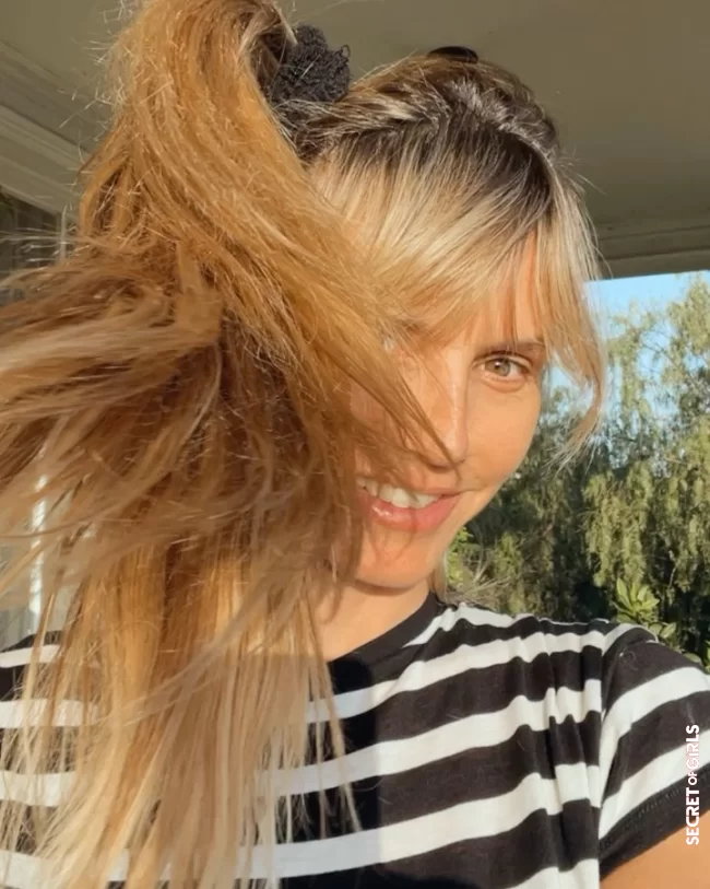 Ponytail   pony: Heidi Klum wears this hairstyle trend in spring 2021 | Heidi Klum: Can You Wear This 90s Hairstyle Trend Again Now?!