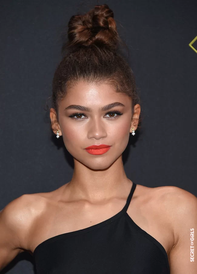 Actress Zendaya with twisted knots | Hairstyle trend: 6 updos that are anything but stuffy