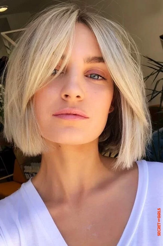 Long bob with a pony (bangs): the most beautiful pictures | Long bob with bangs: Hairstyle with the perfect intermediate length