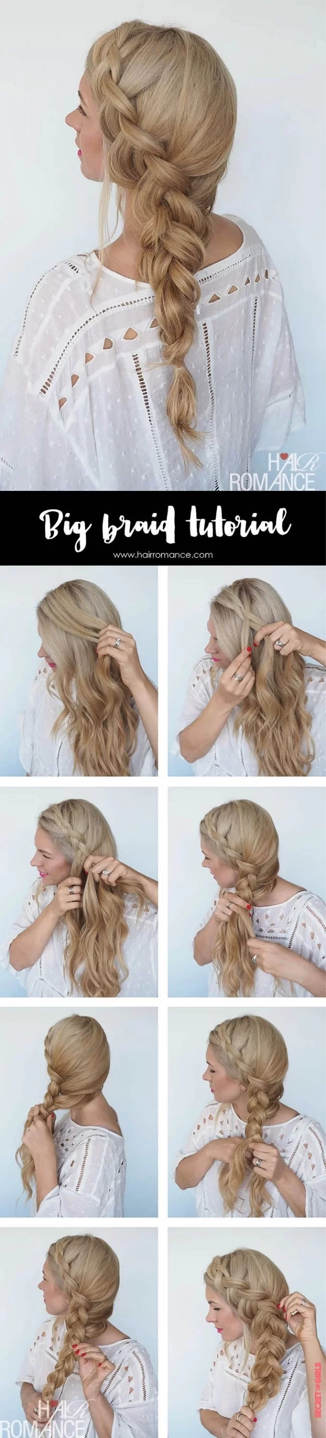 Side peasant braid | 7 quick hairstyles for long hair