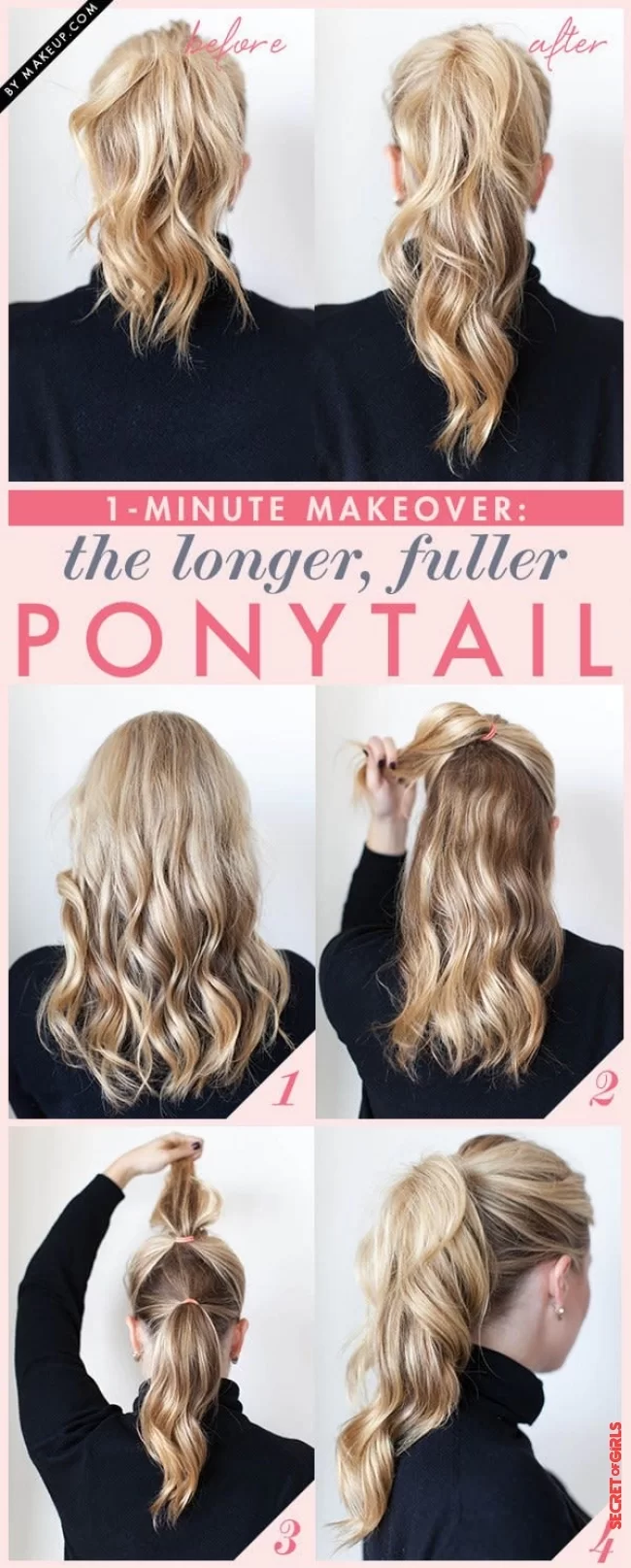 Double ponytail | 7 quick hairstyles for long hair