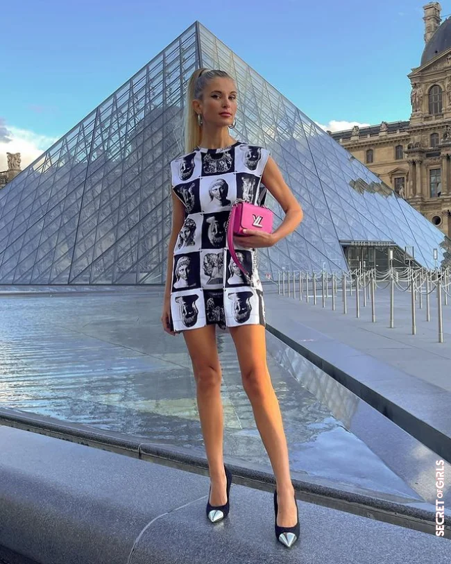 Influencer Xenia Adonts puts on a high ponytail at Paris Fashion Week | We Look At Xenia Adonts' Fashion Week Look For Everyday Life