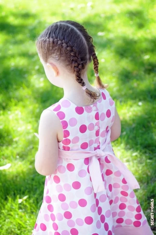 Two Brazilian braids | 25 cute hairstyles for little girls
