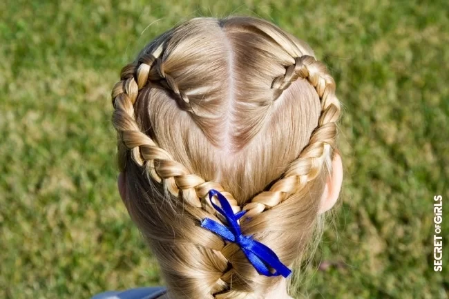 Heart hairstyle | 25 cute hairstyles for little girls
