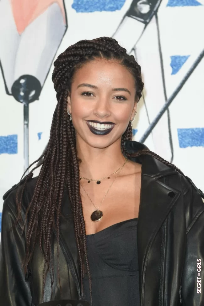Former Miss France, Flora Coquerel, with reggae style braid extensions | From Blake Lively to Olivia Palermo, They All Wear Braids!