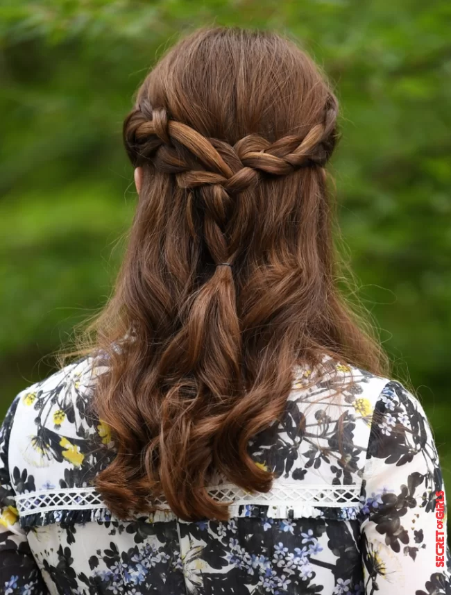 Kate Middleton with her cute braided half-tail | From Blake Lively to Olivia Palermo, They All Wear Braids!