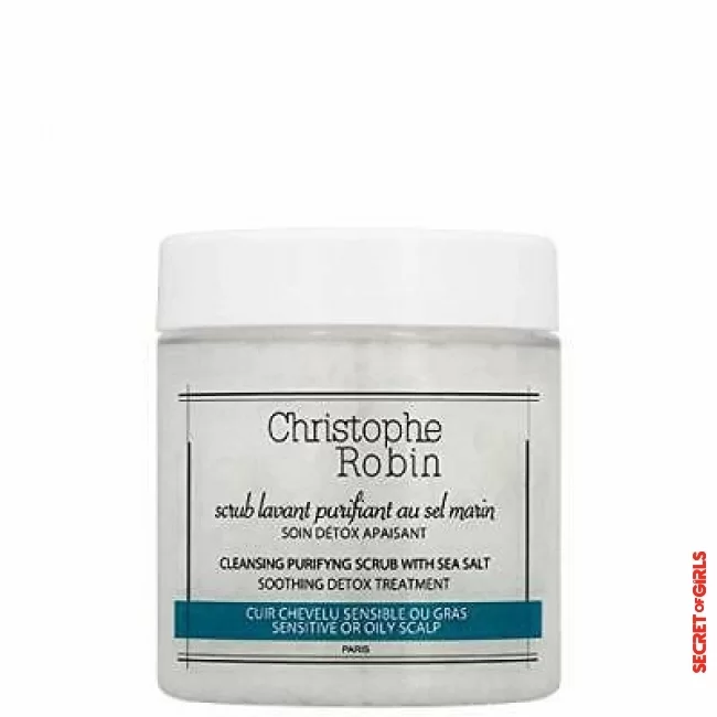 Purifying cleansing scrub with sea salt from Christophe Robin | Scalp scrub: a miraculous hair treatment?
