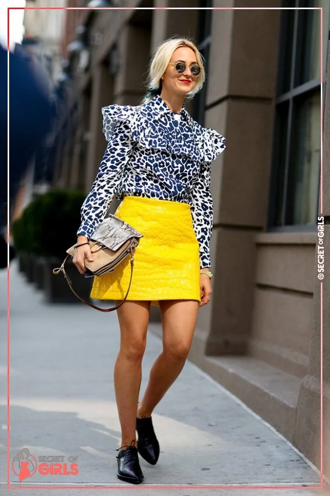 Bold Style for Work Attire | 30 Yellow Skirt Outfits Ideas on How to Wear a Yellow Skirt