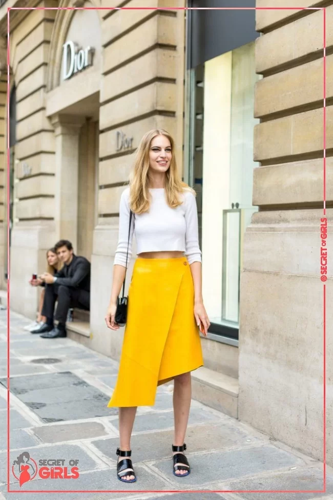 Chic Fashionista Style | 30 Yellow Skirt Outfits Ideas on How to Wear a Yellow Skirt