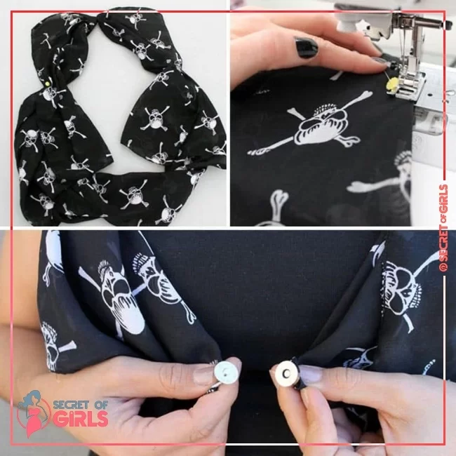 9. Skulls N&rsquo; Studs | 10 Ways to Turn a Scarf into a Vest