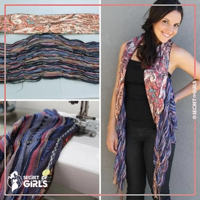 10. Technicolor Boho | 10 Ways to Turn a Scarf into a Vest