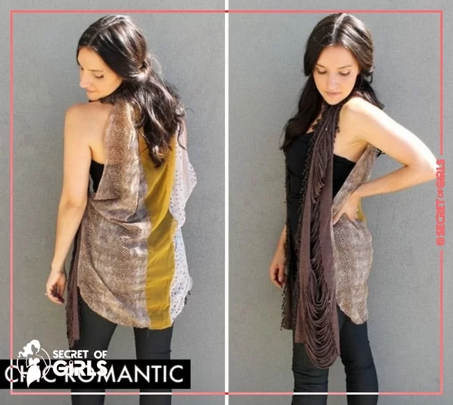 8. Chic Romantic | 10 Ways to Turn a Scarf into a Vest