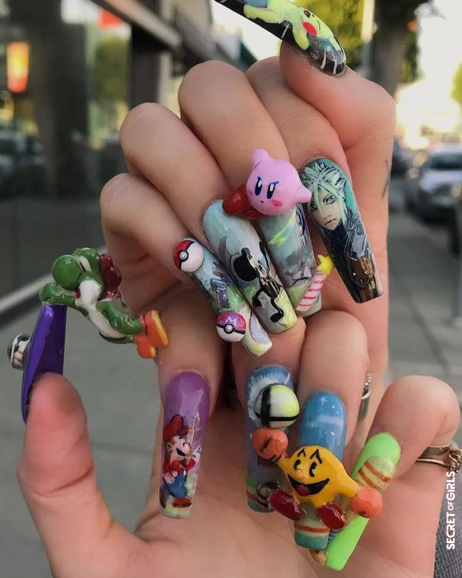 This is how anime-style nail art came about | Nail Art For The Stars - All Of America Is Now Talking About This Artist