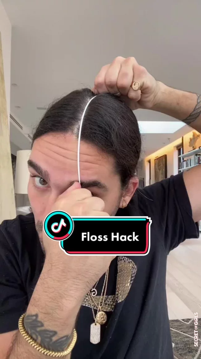 Dental Floss against Frizz - An Unusual Hair Trick You'll Love - Floss Hack | Dental Floss against Frizz - An Unusual Hair Trick You'll Love - Floss Hack