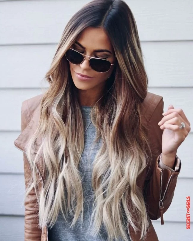 A diagonal fringe hairstyle for long hair | 25 Trendy and Stunning Long Hairstyles 2021
