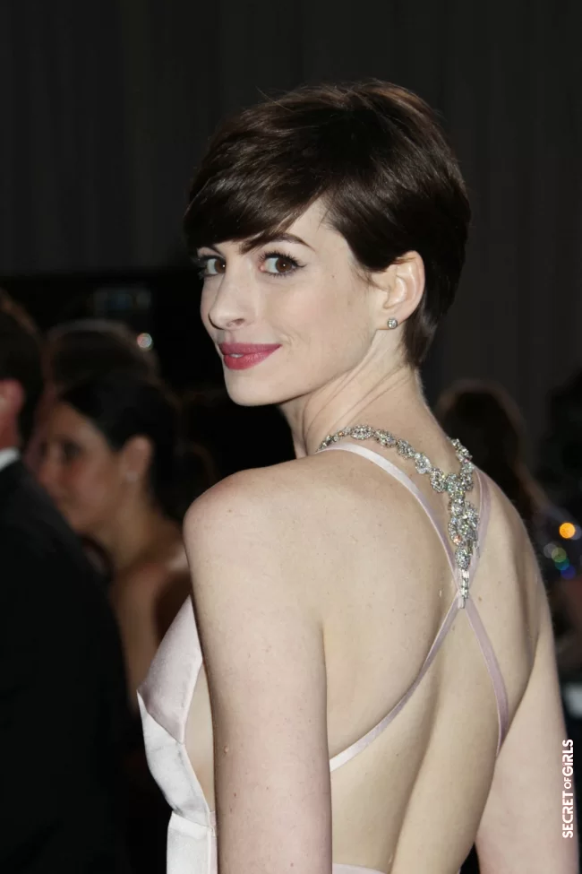 Anne Hathaway and her boyish cut at the Oscars in 2013 | Oscars 2021: 30 Celebrity Hairstyles That Have Already Marked The Ceremony