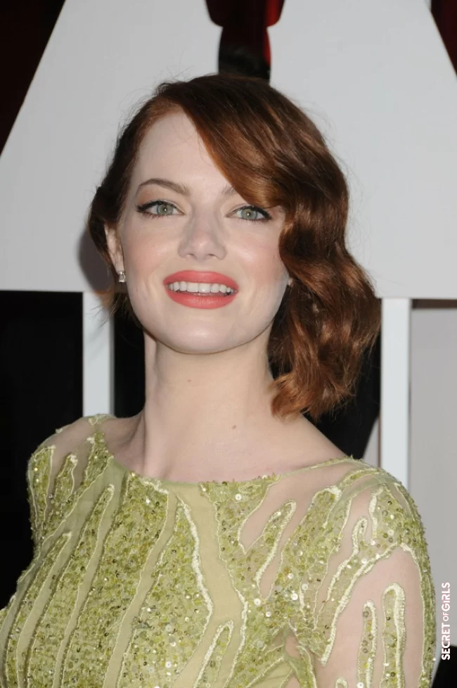 Emma Stone's wob, at the 2015 Oscars | Oscars 2023: 30 Celebrity Hairstyles That Have Already Marked The Ceremony