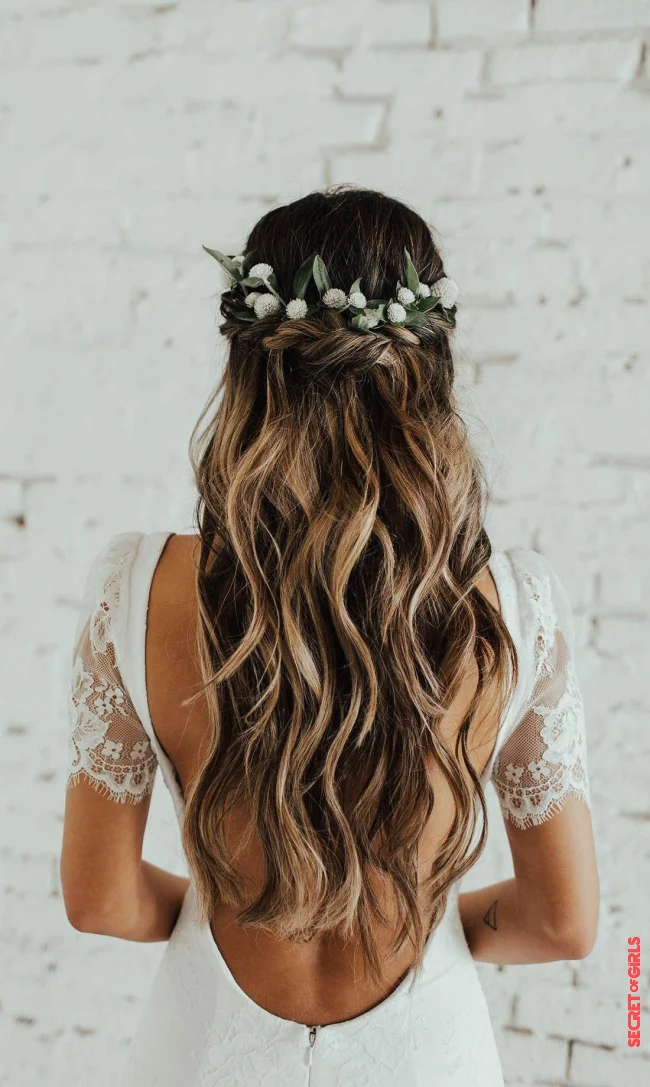 A braided crown | Bridal Hairstyle: These Sublime Inspirations For Long Hair Spotted On Pinterest