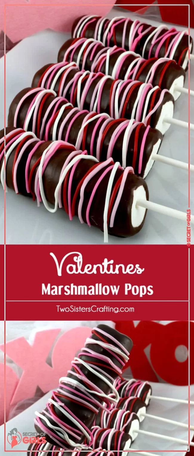 Stack Marshmallows into a Pop | 29 Adorable Valentine’s Day Candy Ideas